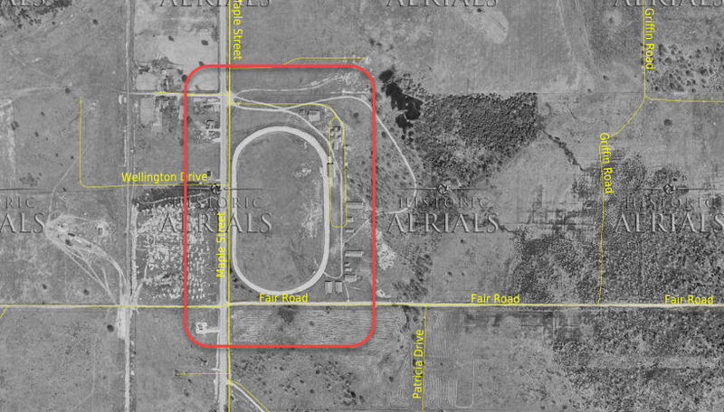 East Jordan Fair - 1954 Aerial (newer photo)